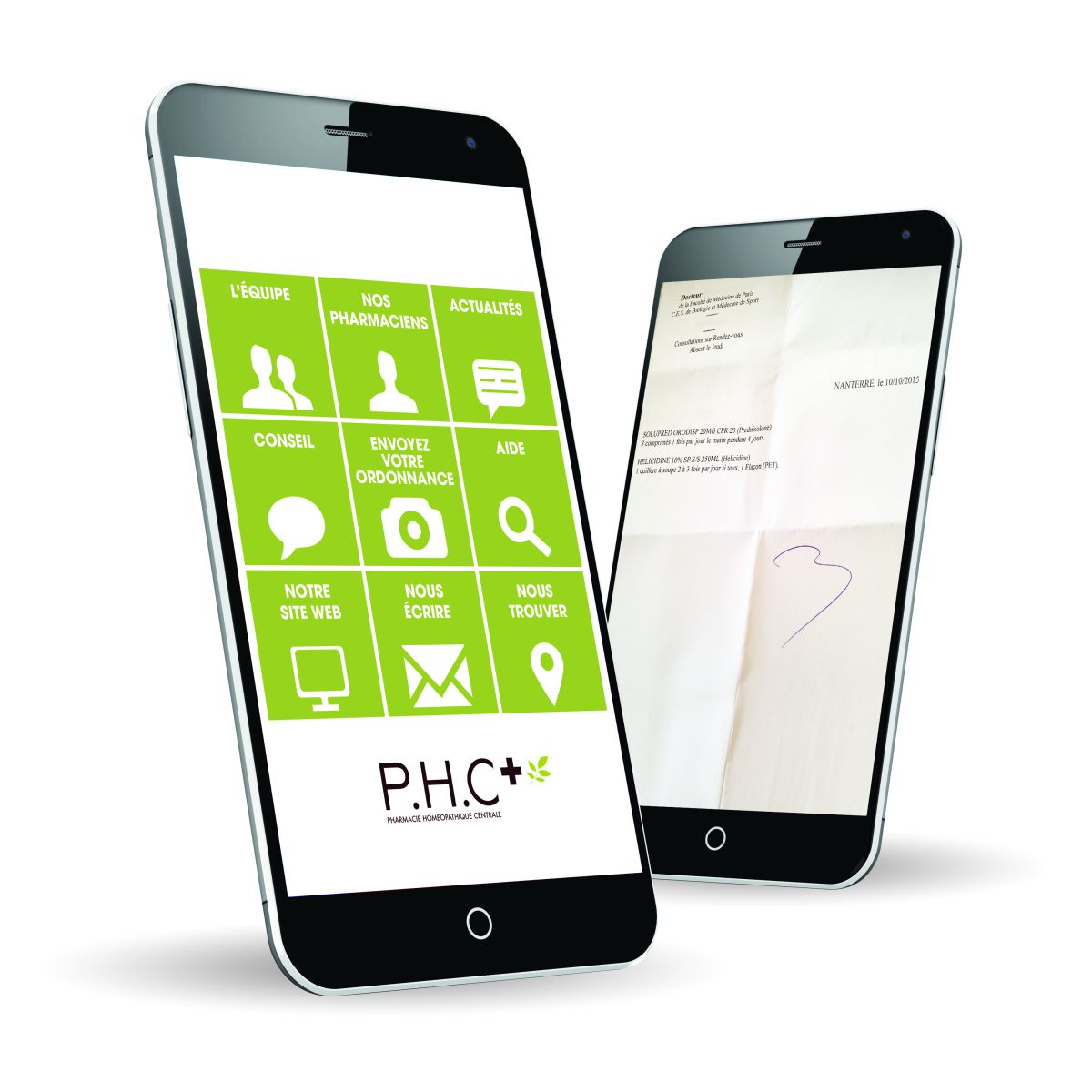 Application mobile smartphone PHC médecine naturelle